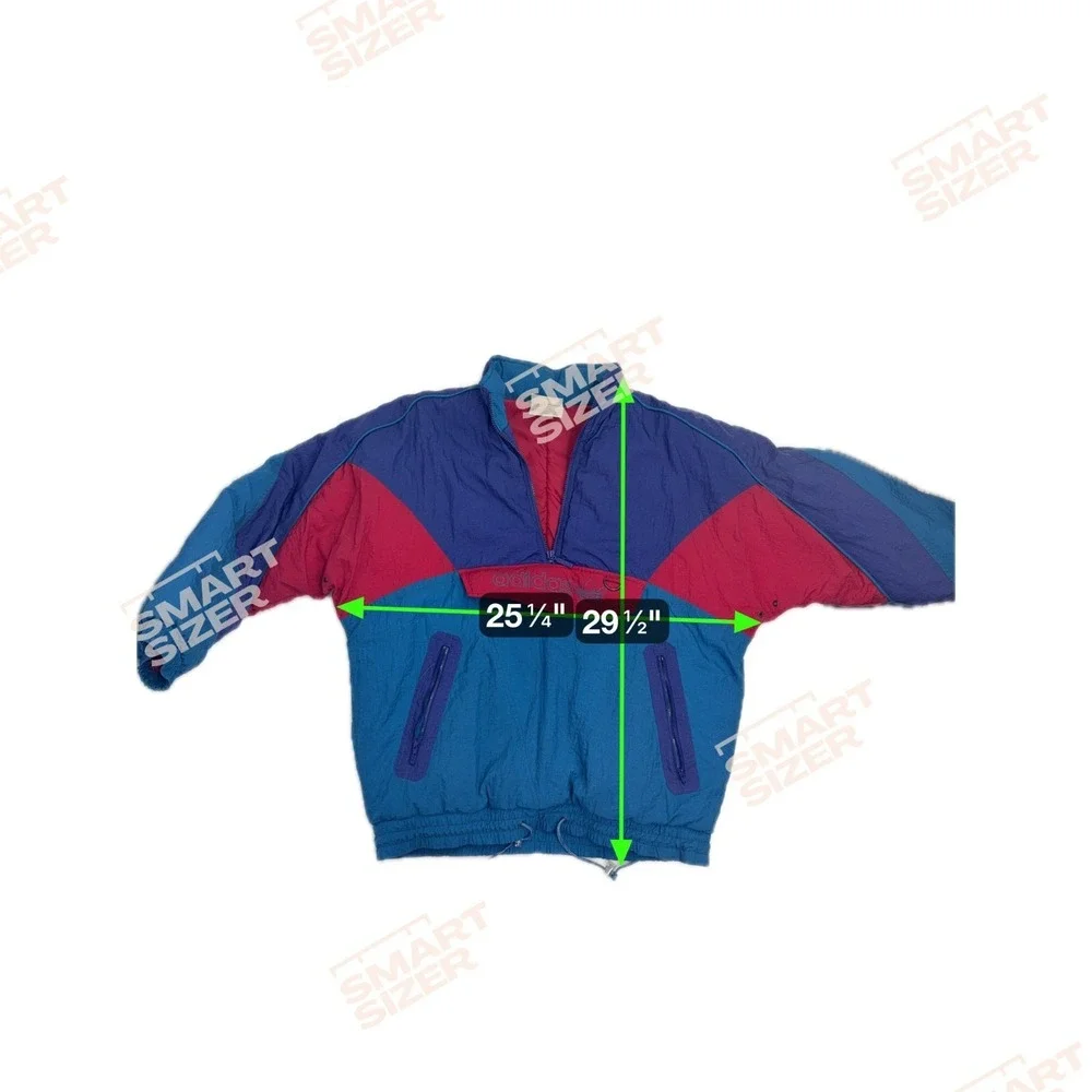 Vintage 90s Adidas Colorblock Puffer Jacket Windbreaker Ski Size S Street‎ Retro